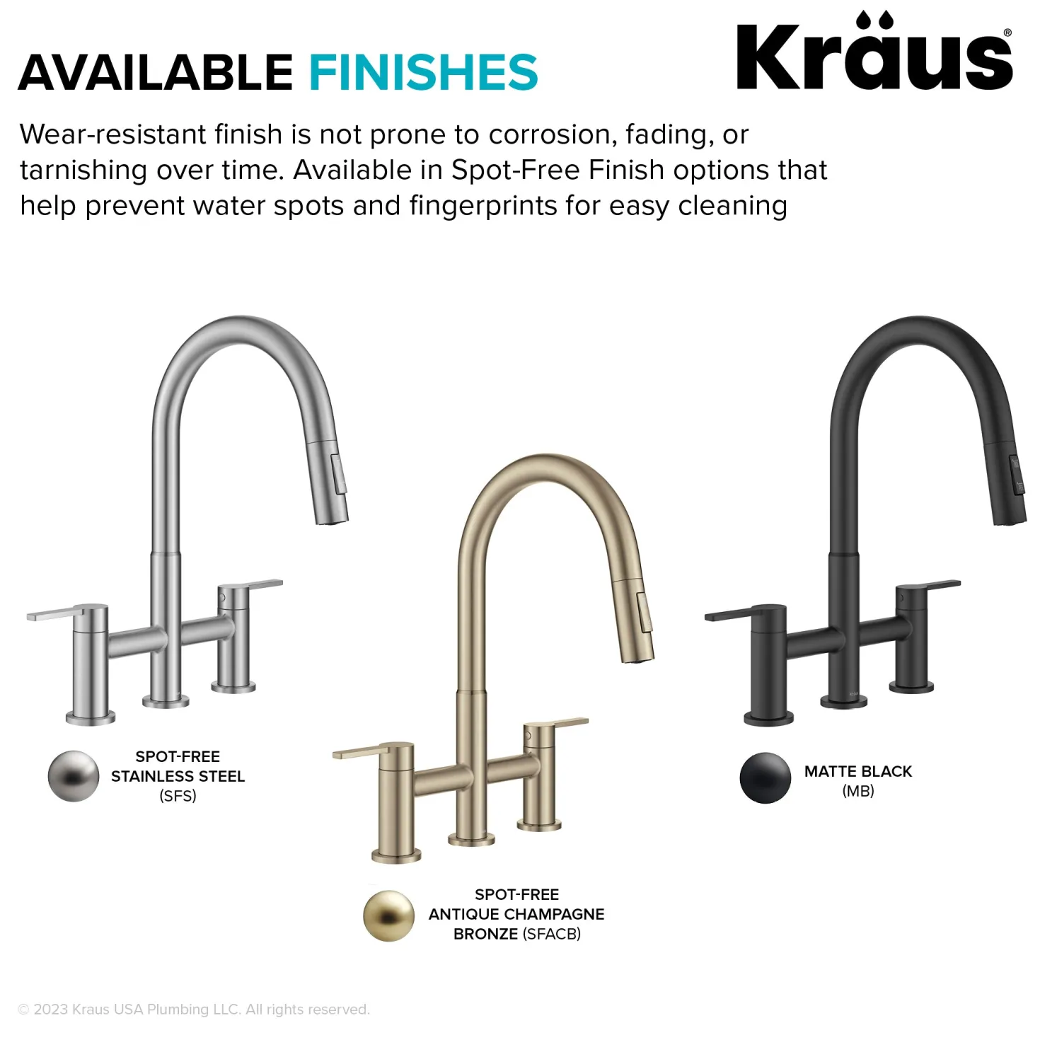 KRAUS Contemporary Bridge Kitchen Faucet with Spray-Head in Antique Bronze