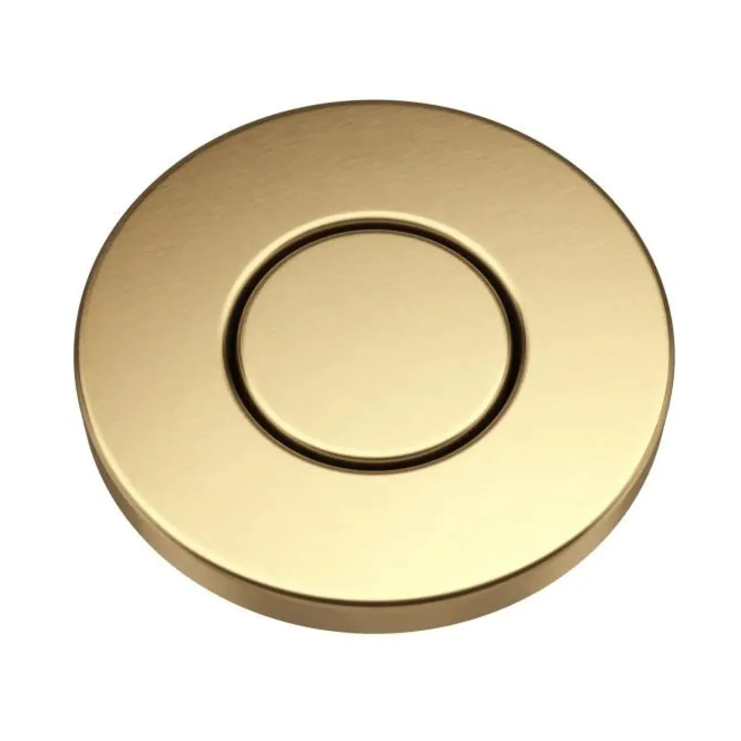 KRAUS Contemporary Flat Top Garbage Disposal Air Switch Button in Brushed Brass