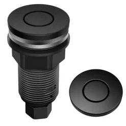 KRAUS Contemporary Flat Top Garbage Disposal Air Switch Button Matte Black