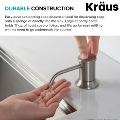 KRAUS Deck Mount Kitchen Soap Dispenser