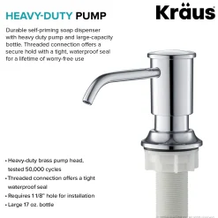 KRAUS Deck Mount Kitchen Soap Dispenser