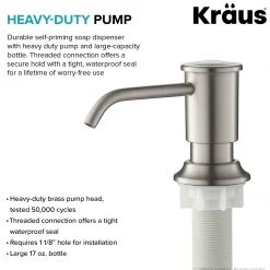 KRAUS Deck Mount Kitchen Soap Dispenser