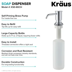 KRAUS Deck Mount Kitchen Soap Dispenser