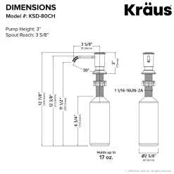 KRAUS Deck Mount Kitchen Soap Dispenser
