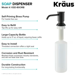 KRAUS Deck Mount Kitchen Soap Dispenser