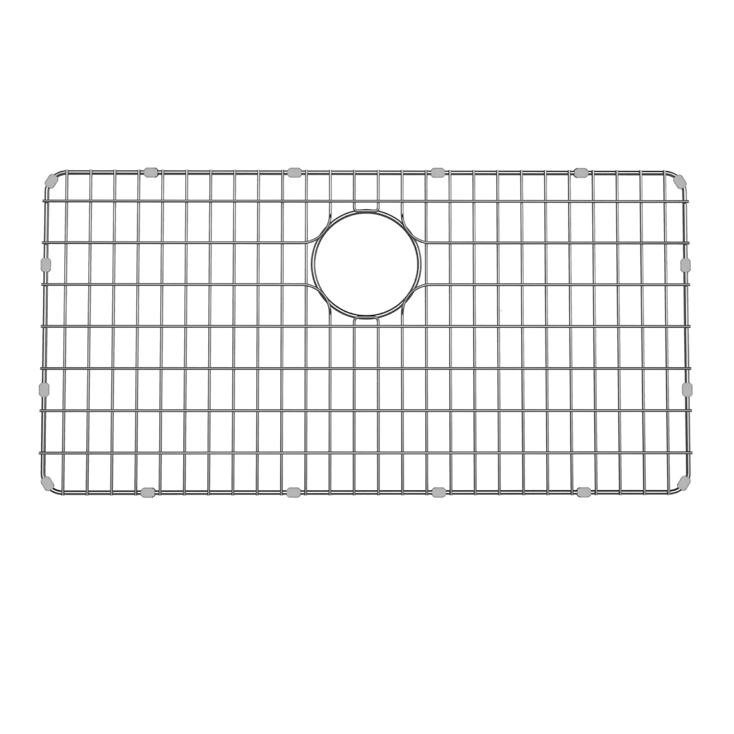 KRAUS Dex Series 33-Inch Stainless Steel Kitchen Sink Bottom Grid with Soft Rubber Bumpers