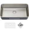 KRAUS Dex 33" Undermount 16 Gauge Stainless Steel Kitchen Sink