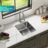 KRAUS Dex 17" Undermount 16 Gauge Stainless Steel Kitchen Sink
