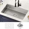 KRAUS Dex 32" Undermount 16 Gauge Stainless Steel Kitchen Sink