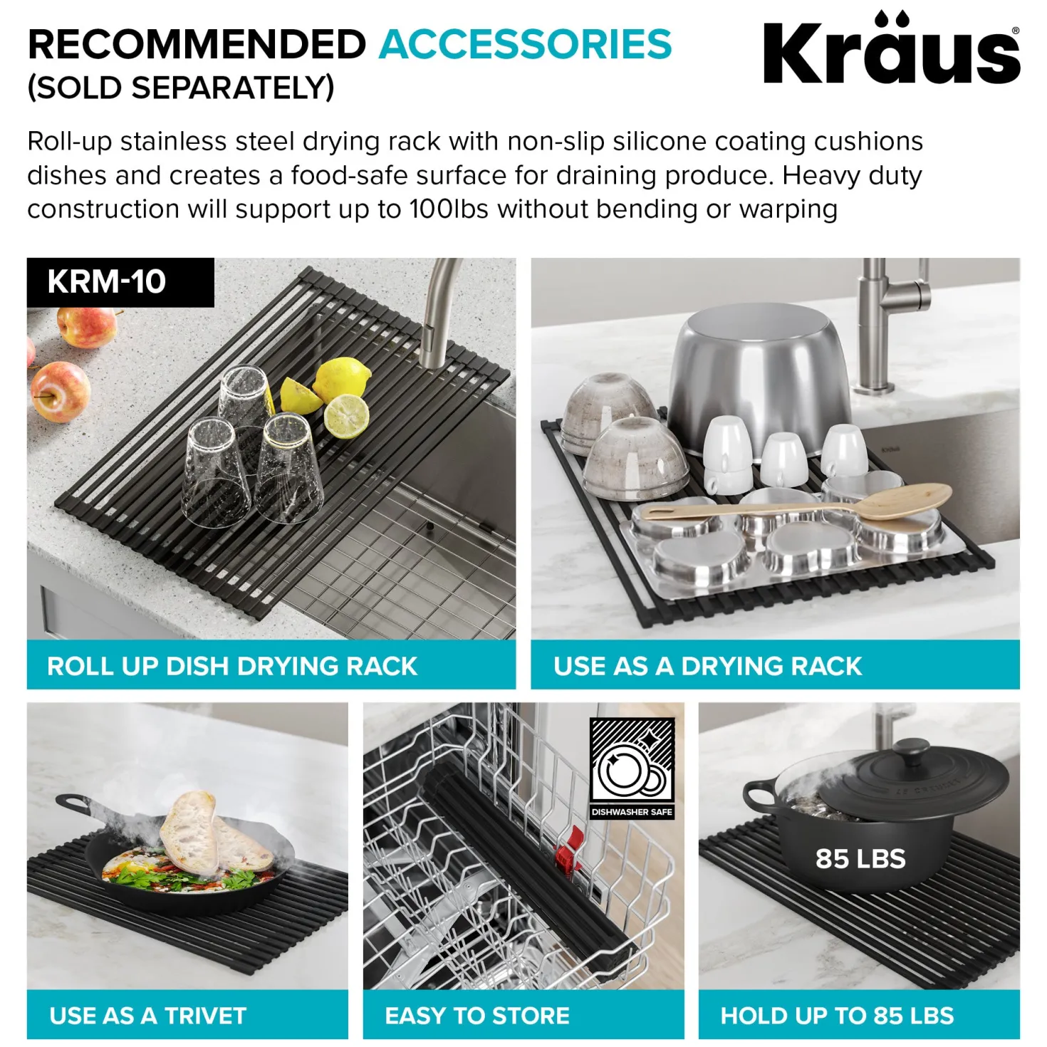 KRAUS Dex 32" Undermount 16 Gauge Stainless Steel Kitchen Sink