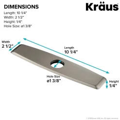 KRAUS DP02 Deck Plate for Kitchen Faucet