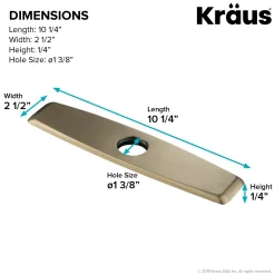 KRAUS DP02 Deck Plate for Kitchen Faucet
