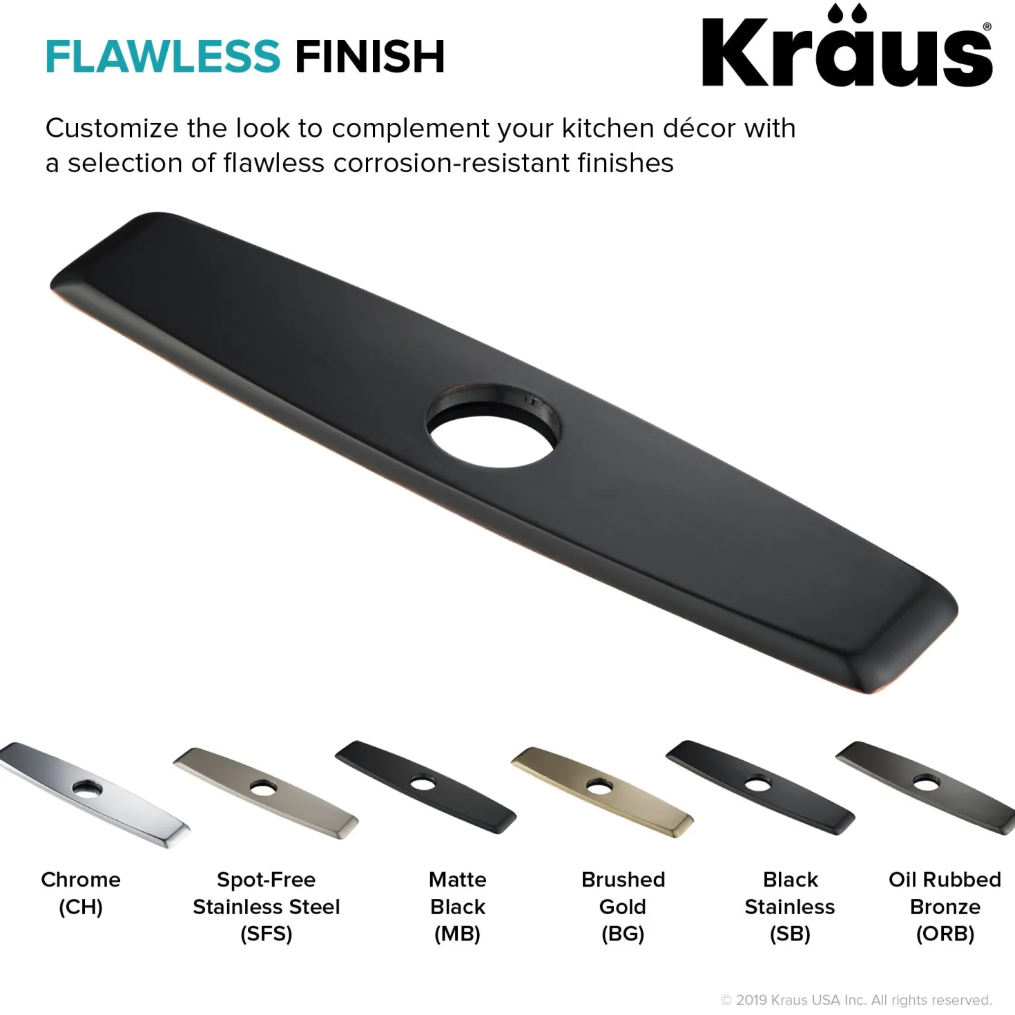 KRAUS DP02 Deck Plate for Kitchen Faucet