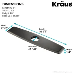 KRAUS DP02 Deck Plate for Kitchen Faucet