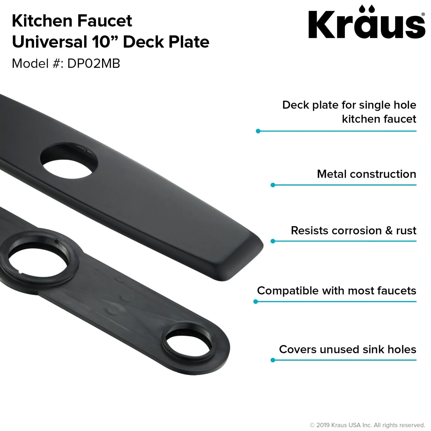 KRAUS DP02 Deck Plate for Kitchen Faucet