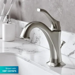 KRAUS Elavo Large Rectangular Ceramic Undermount Bathroom Sink in White with Overflow