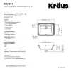 KRAUS Elavo 20-1/4" Rectangular Porcelain Undermount Bathroom Sink in White