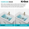 KRAUS Elavo 21-1/8" Rectangular Porcelain Undermount Bathroom Sink in White