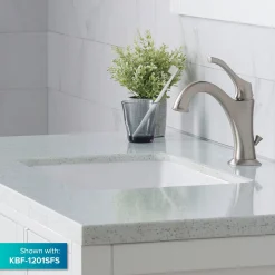 KRAUS Elavo 21" Rectangular Undermount White Porcelain Bathroom Sink with Overflow (2-Pack)