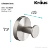 KRAUS Elie Bathroom Robe and Towel Hook