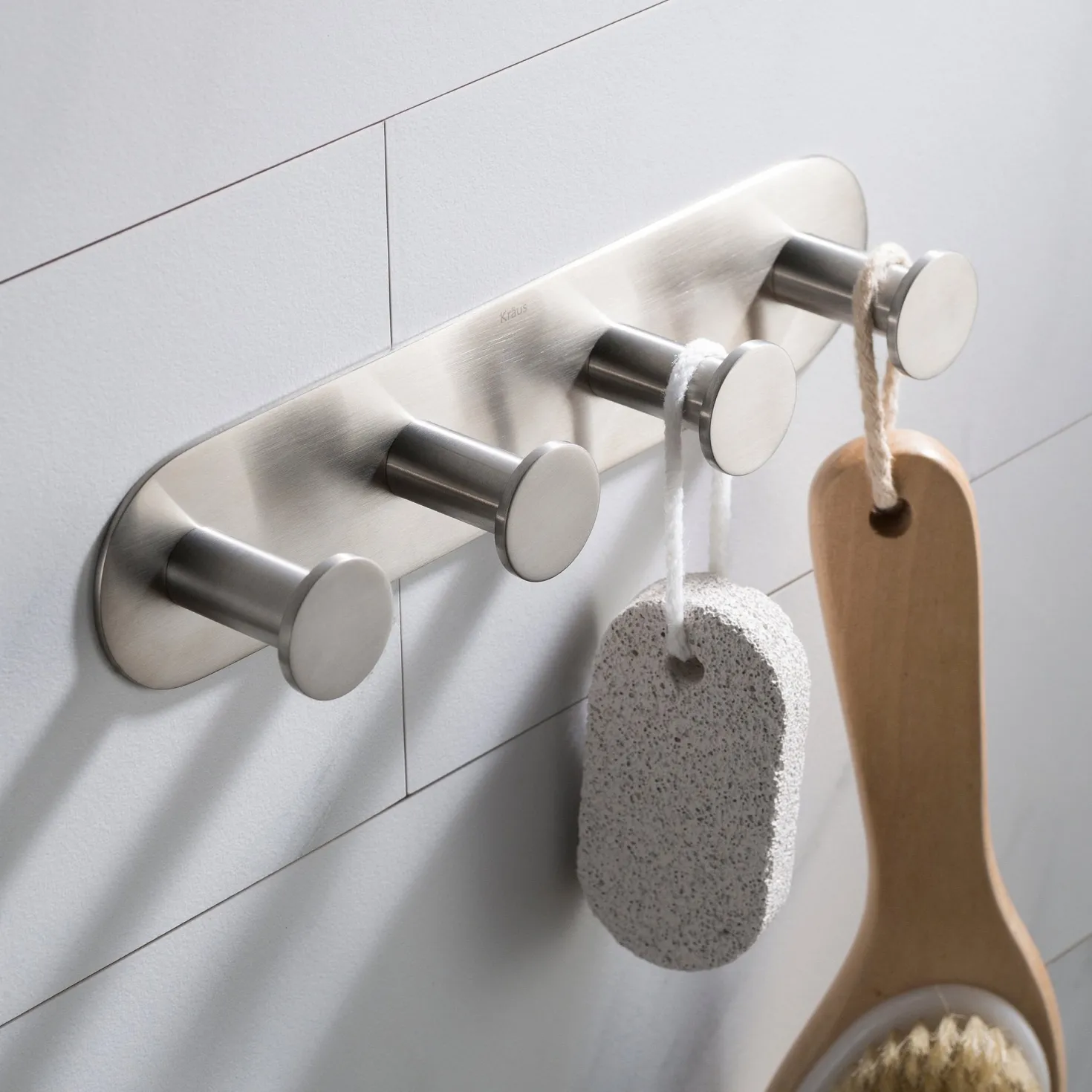 KRAUS Elie Bathroom Robe and Towel Hook Rack with 4 Hooks