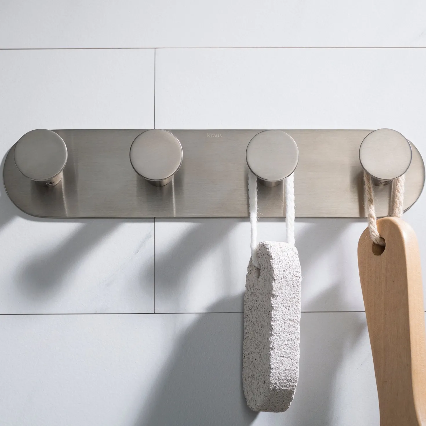 KRAUS Elie Bathroom Robe and Towel Hook Rack with 4 Hooks