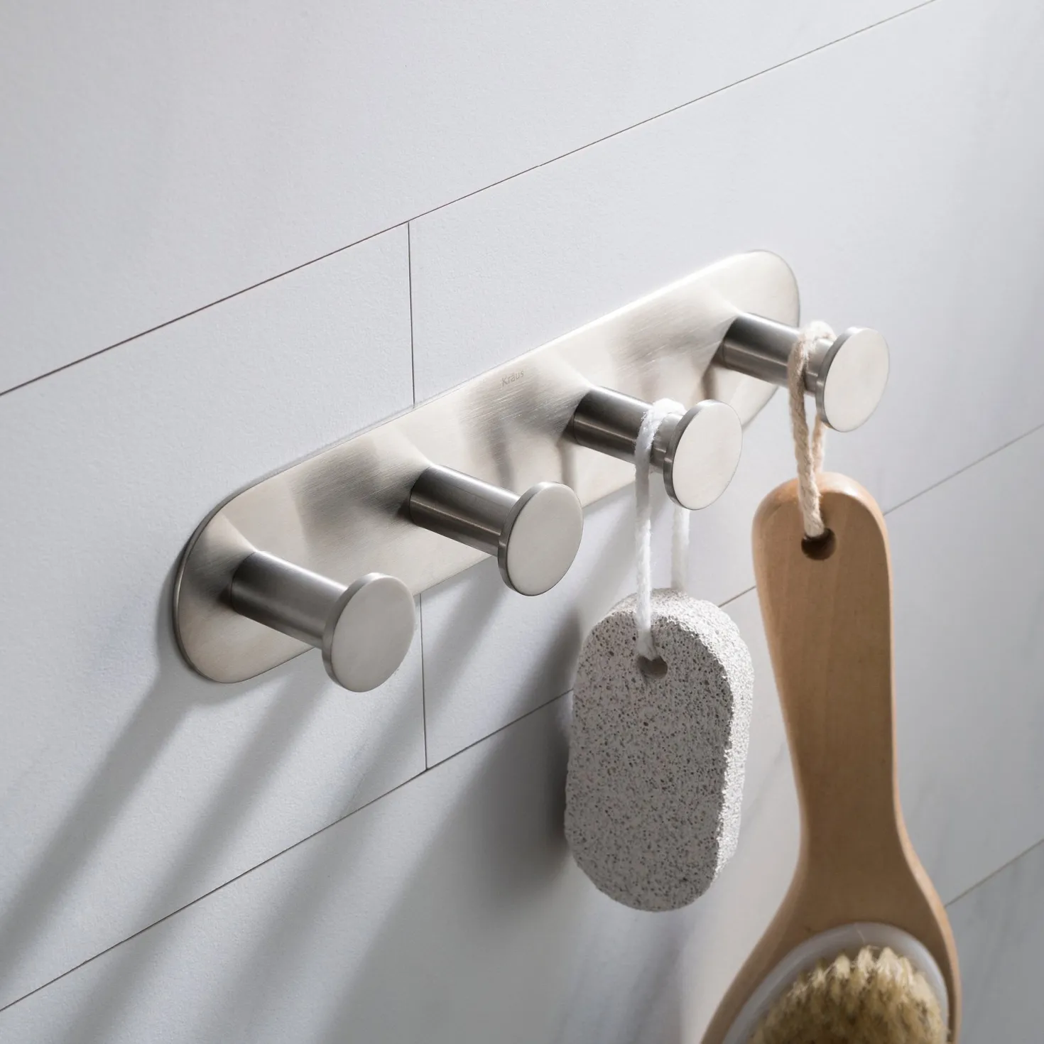 KRAUS Elie Bathroom Robe and Towel Hook Rack with 4 Hooks