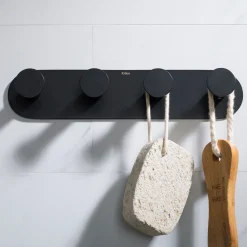KRAUS Elie Bathroom Robe and Towel Hook Rack with 4 Hooks