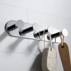 KRAUS Elie Bathroom Robe and Towel Hook Rack with 4 Hooks