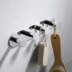 KRAUS Elie Bathroom Robe and Towel Hook Rack with 4 Hooks