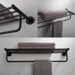 KRAUS Elie Bathroom Shelf with Towel Bar