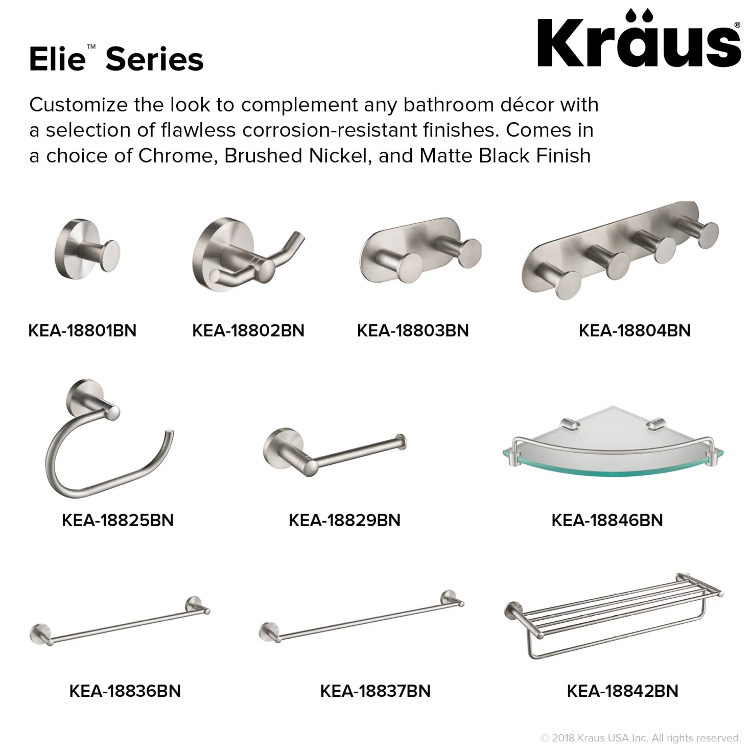 KRAUS Elie Bathroom Towel Bar