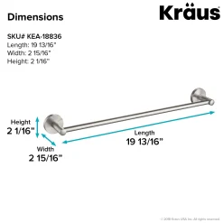 KRAUS Elie Bathroom Towel Bar