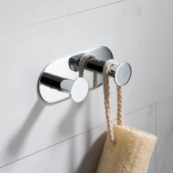 KRAUS Elie Bathroom Wall Mount Robe and Towel Double Hook