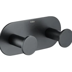 KRAUS Elie Bathroom Wall Mount Robe and Towel Double Hook