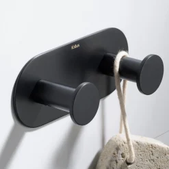 KRAUS Elie Bathroom Wall Mount Robe and Towel Double Hook