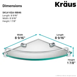 KRAUS Elie Corner Bathroom Shelf