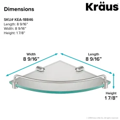 KRAUS Elie Corner Bathroom Shelf