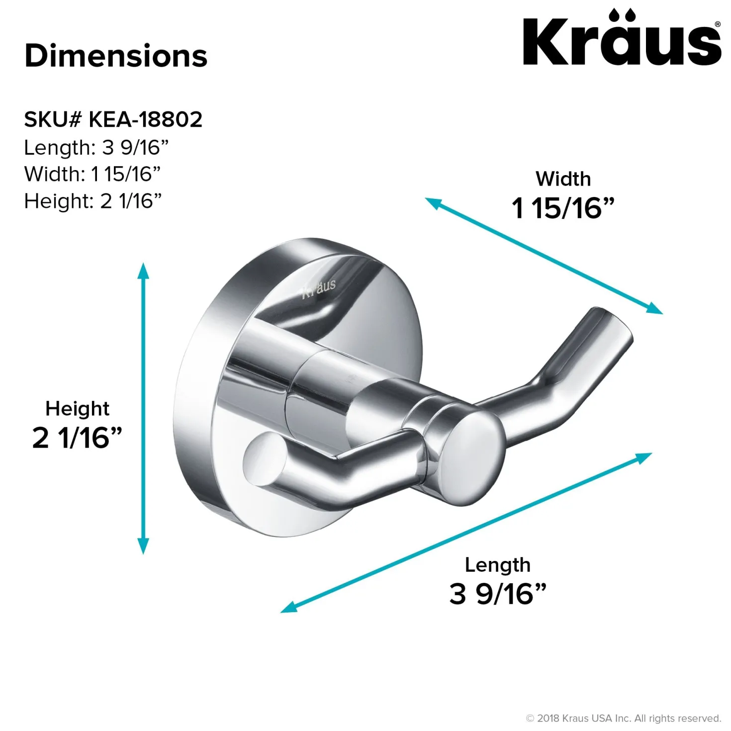 KRAUS Elie 4-Piece Matching Bath Hardware Set