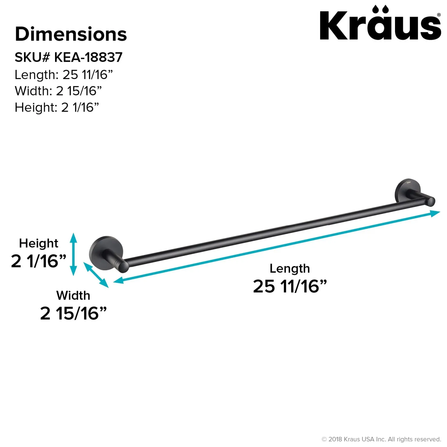 KRAUS Elie 4-Piece Matching Bath Hardware Set