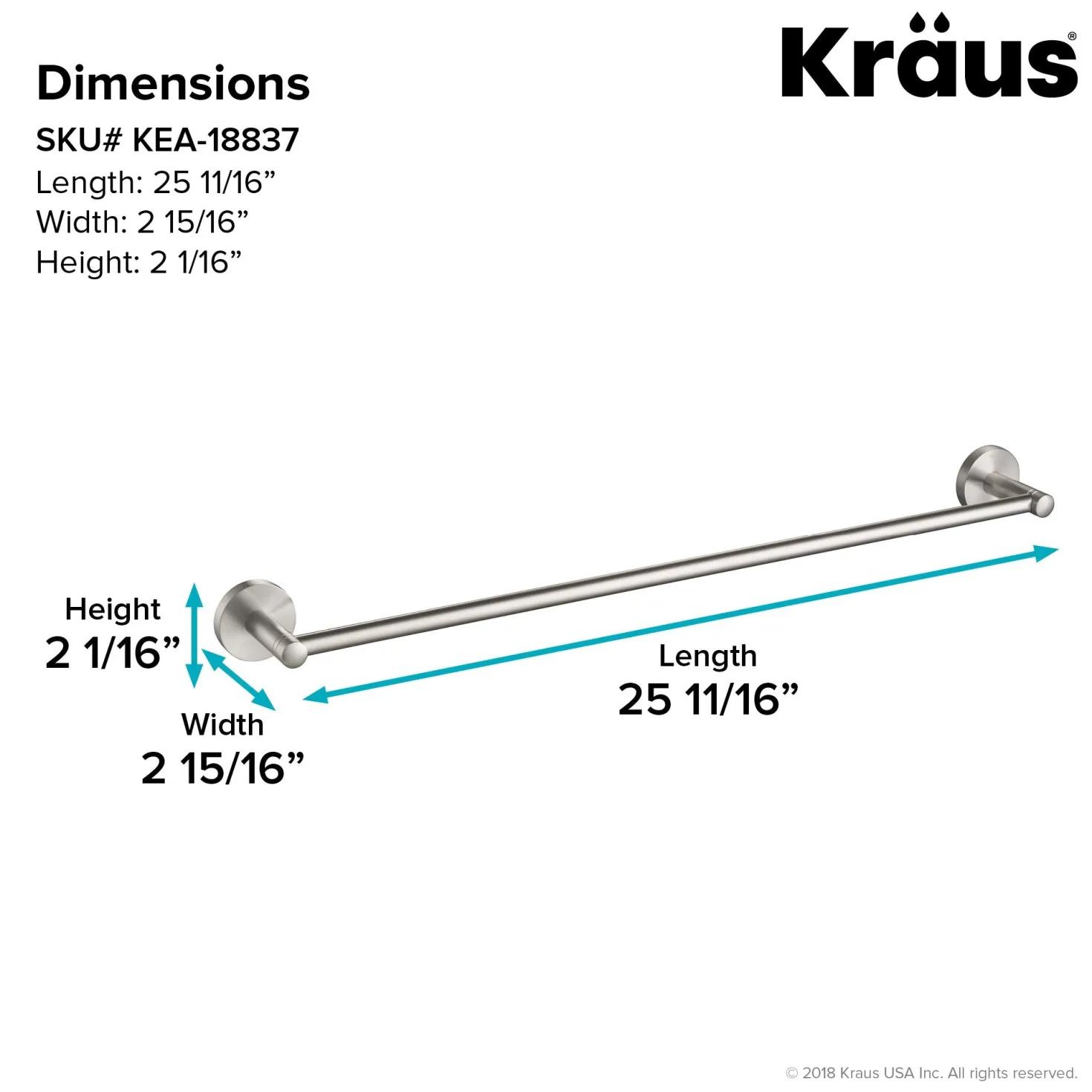 KRAUS Elie 4-Piece Matching Bath Hardware Set