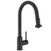 KRAUS 2-Function Single Handle Pull Down Kitchen Faucet in Matte Black