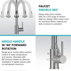 KRAUS 2-Function Single Handle Pull Down Kitchen Faucet in Matte Black