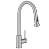 KRAUS 2-Function Single Handle Pull Down Kitchen Faucet in Spot-Free Stainless