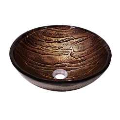 KRAUS Gaia Glass Vessel Sink and Ramus Faucet