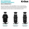 KRAUS Garbage Disposal Push Button Air Switch Kit in Chrome
