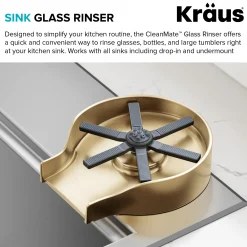 KRAUS Glass Rinser in Brushed Brass