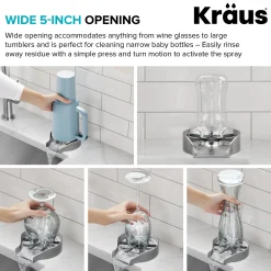 KRAUS Glass Rinser in Brushed Brass