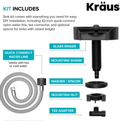 KRAUS Glass Rinser in Matte Black