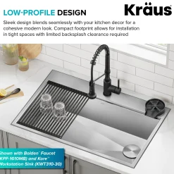 KRAUS Glass Rinser in Matte Black